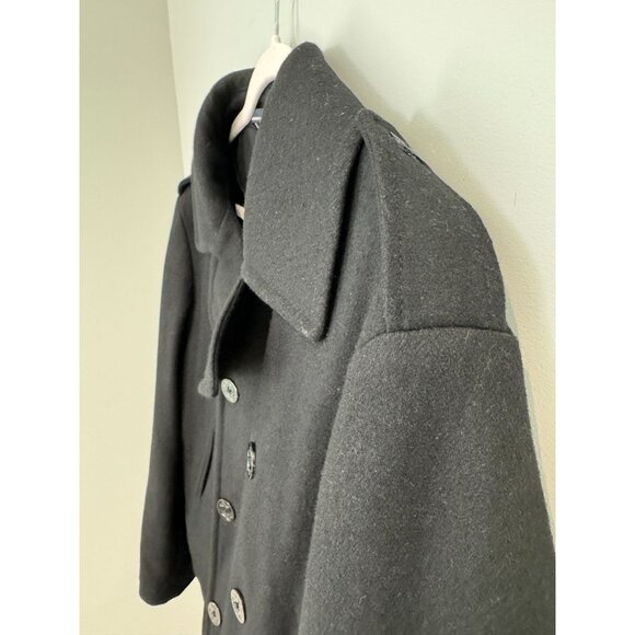 Men's Nautica Double-Breasted Wool Peacoat size large - Picture 6 of 16